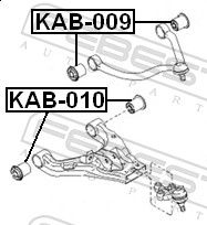 FEBEST KAB-010 Mounting, control/trailing arm