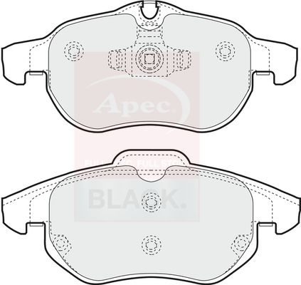 APEC Brake Pad Set, disc brake PAD1248B