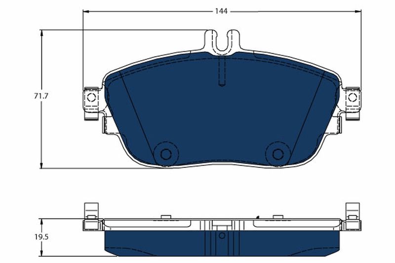 Колодки тормозные (передние) на A-Class, B-Class, CLA-Class, GLA-Class, Q30, QX30