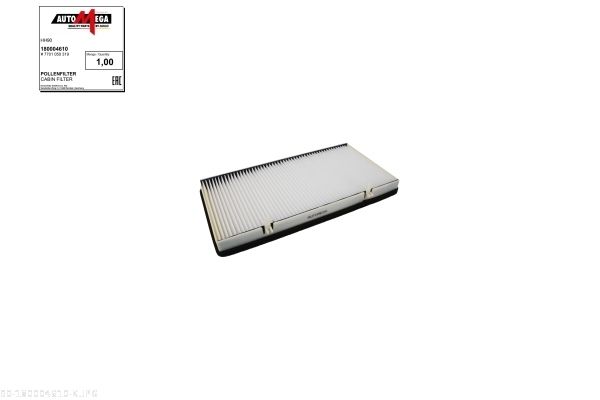 AUTOMEGA 180004610 Filter, cabin air