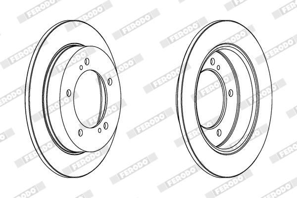 FERODO DDF351C Brake Disc