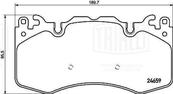 TRIALLI PF4253 Brake Pad Set, disc brake
