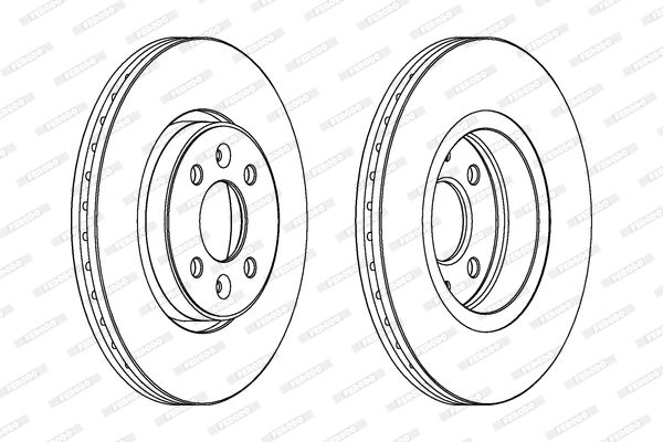 FERODO DDF1124C Brake Disc