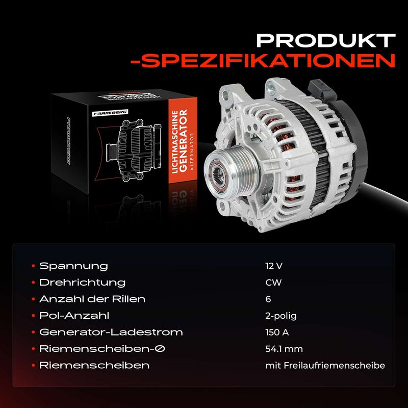 Frankberg 5481FB0029179 Alternator