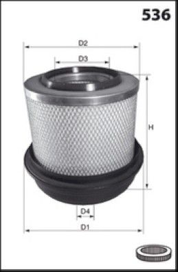 MISFAT Filtre à air R884