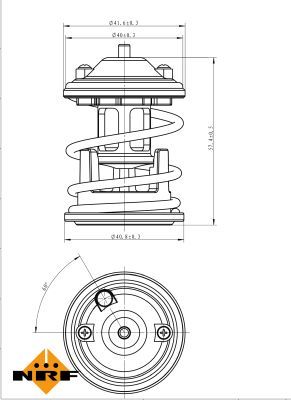 NRF 725219 Thermostat, coolant