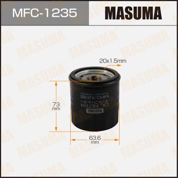 Оливний фільтр, Masuma MFC-1235