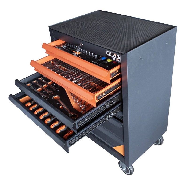 SERVANTE 7 TIROIRS + 214 OUTILS