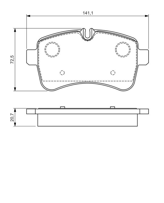 BOSCH 0986494460 Brake Pad Set, disc brake