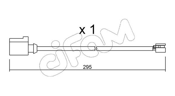 CIFAM Volkswagen датчик износа передних тормозных колодок Touareg 3,0-4,2 10-.