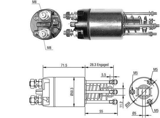 MAGNETI MARELLI Solenoidinis jungiklis, starteris