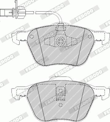 FERODO FVR1497 Brake Pad Set, disc brake