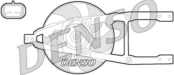 DENSO ventilátor, motorhűtés DER09055