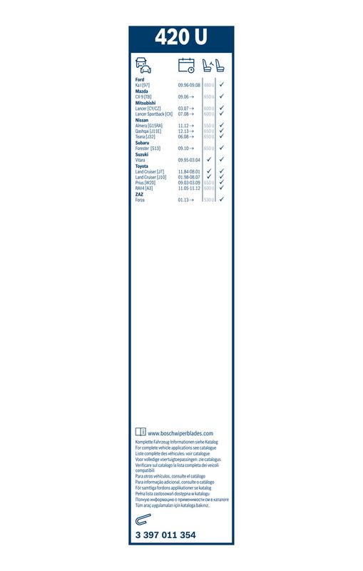 BOSCH 3 397 011 354 Wiper Blade