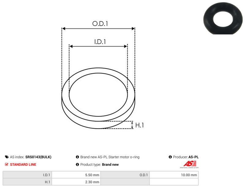 AS-PL SRS0143(BULK) Repair Set, alternator