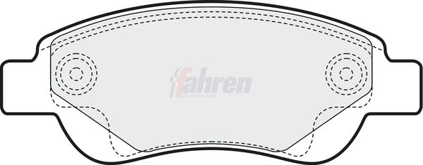 Fahren Brake Pad Set, disc brake FBP3087