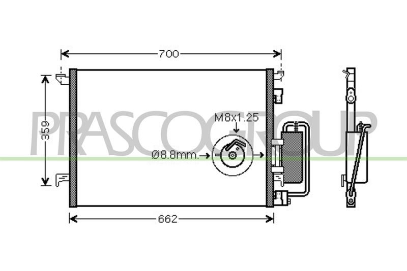 PRASCO kondenzátor, klíma FT520C001