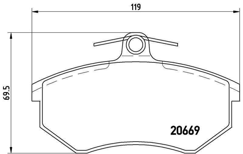 BREMBO P85093 Brake Pad Set, disc brake