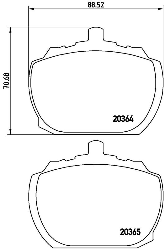 BREMBO P24004 Brake Pad Set, disc brake