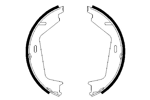 BOSCH VOLVO щеки ручн. тормозной S60, S80, V70, XC70, XC90 97-