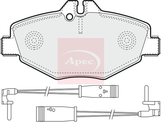 APEC Brake Pad Set, disc brake PAD1316