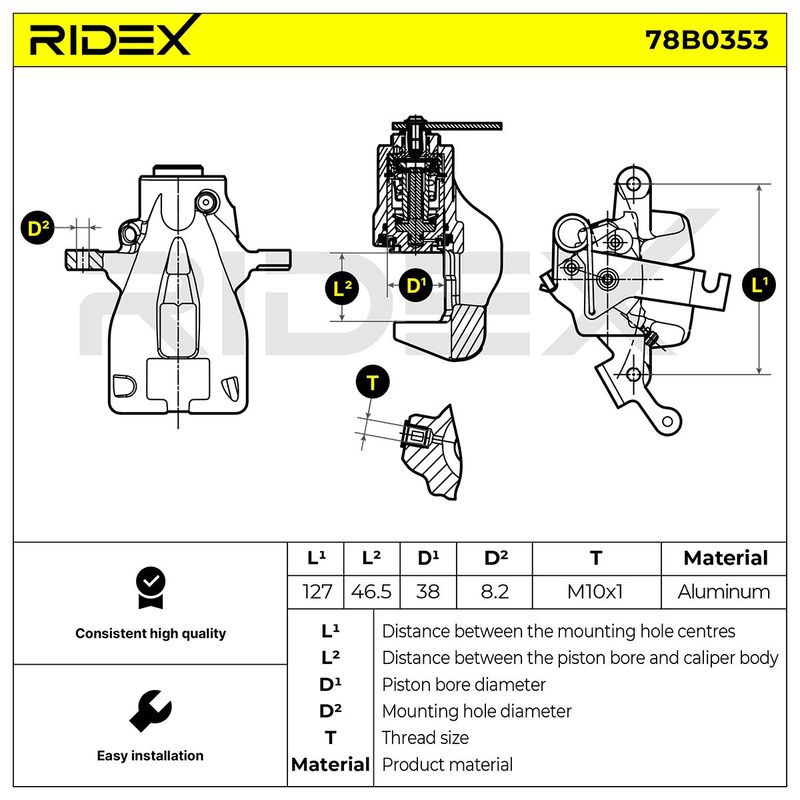 спирачен апарат RIDEX