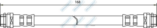 APEC Brake Hose BHO4265