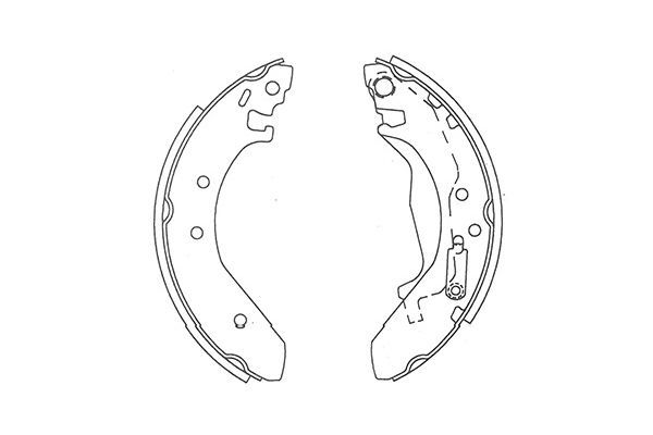 Комплект гальмівних колодок, Kavo Parts KBS-2911