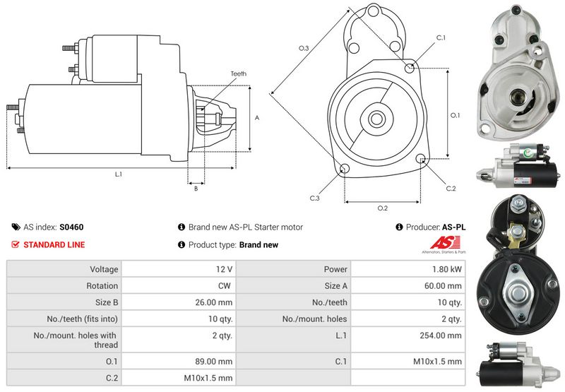 AS-PL S0460 Starter