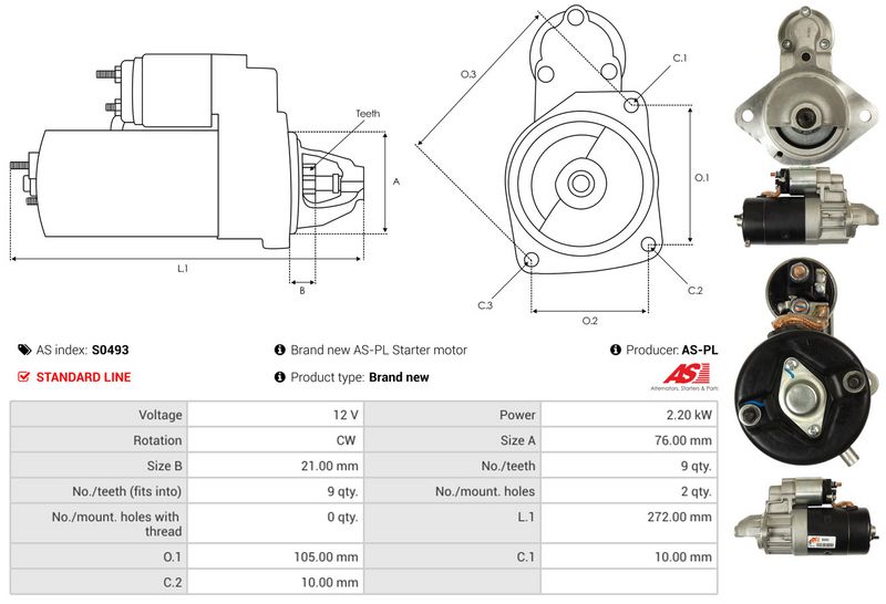 AS-PL S0493 Starter