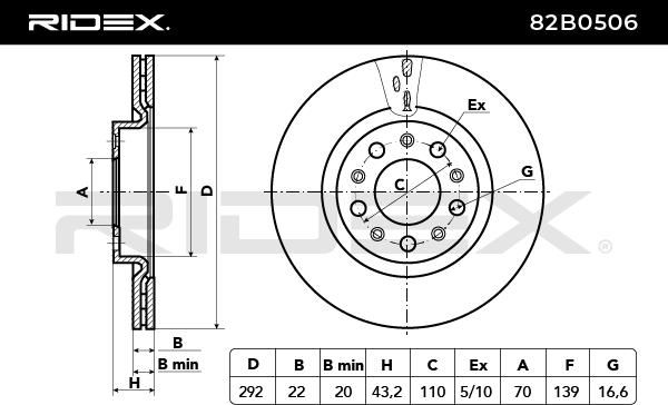 спирачен диск RIDEX