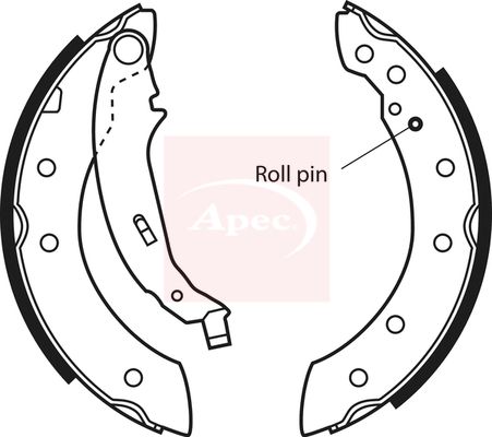 APEC Brake Shoe Set SHU531