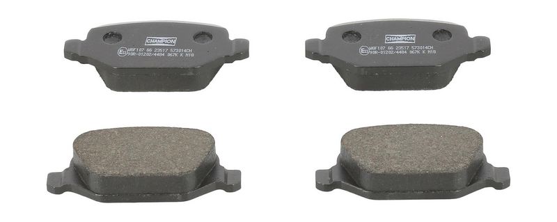 Plaquettes+de+frein+à+disque CHAMPION 573014CH