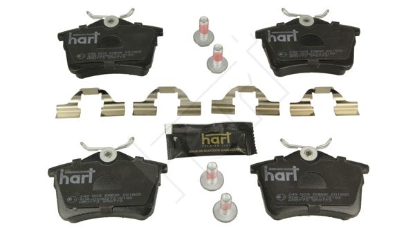 HART 249009 Brake Pad Set, disc brake