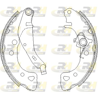 Комплект гальмівних колодок, Roadhouse 412601