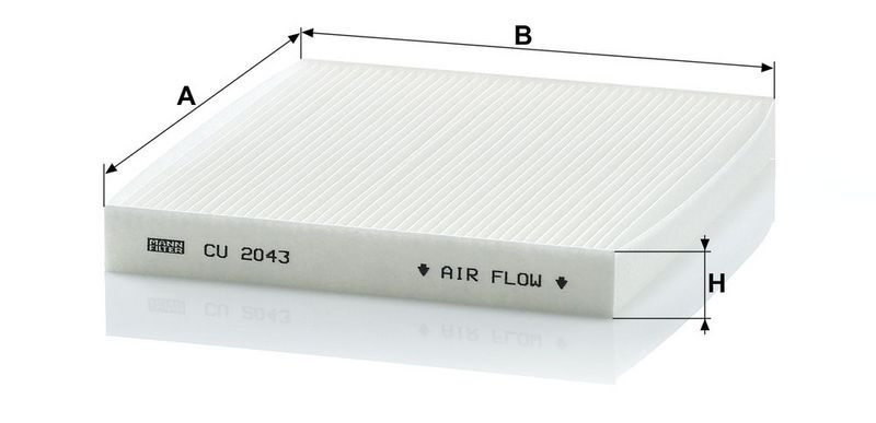 Filter, salongiõhk, MANN-FILTER CU 2043