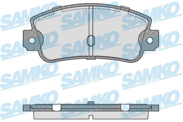 Комплект гальмівних накладок, дискове гальмо, Samko 5SP106