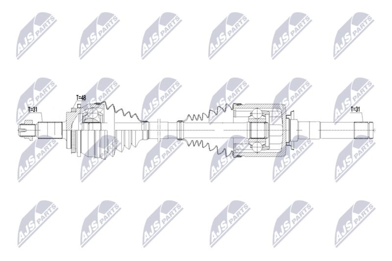 NTY NPW-LR-016 - Drive Shaft