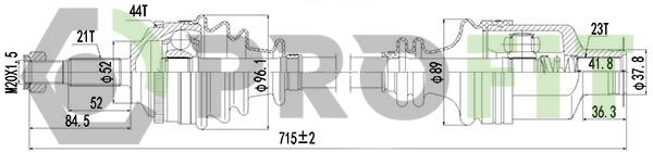Приводний вал, Profit 2730-0787