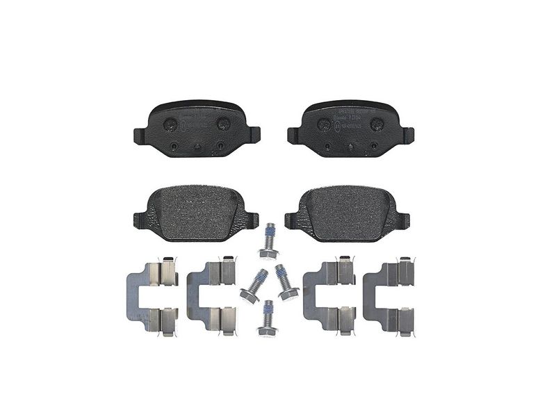 комплект спирачно феродо, дискови спирачки BREMBO