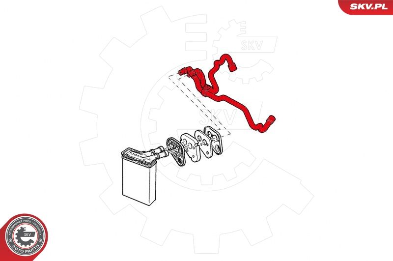 ESEN SKV 43SKV810 Hose, heat exchanger (heating)