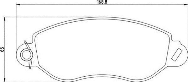 MAGNETI MARELLI fékbetétkészlet, tárcsafék 363710209107