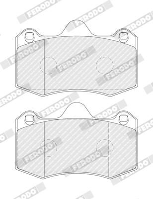 FERODO FDB4887 Brake Pad Set, disc brake