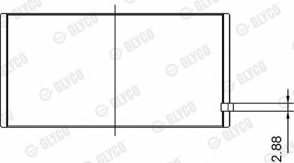 GLYCO Coussinet bielle 71-4295 STD