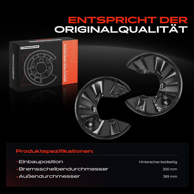 Frankberg 5481FB0032521 Splash Guard, brake disc