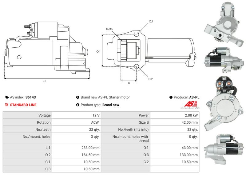 AS-PL S5143 Starter