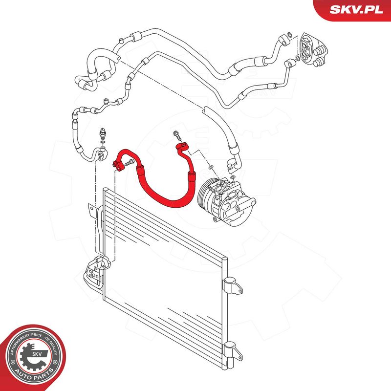 Трубопровід високого/низького тиску, кондиціонер повітря, Skv Germany 43SKV551