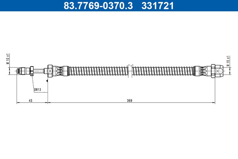 ATE fékcső 83.7769-0370.3