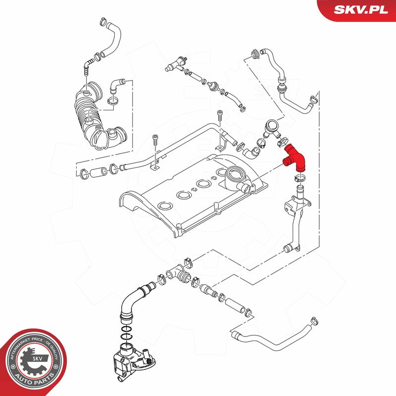 ESEN SKV 54SKV543 Hose, crankcase ventilation