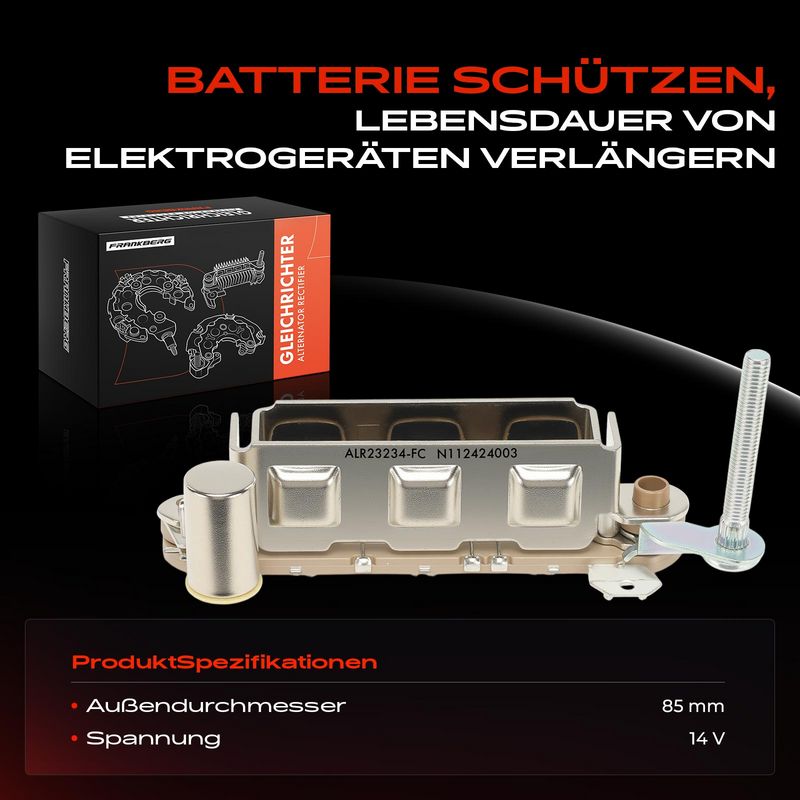 Frankberg 5481FB0061701 Rectifier, alternator